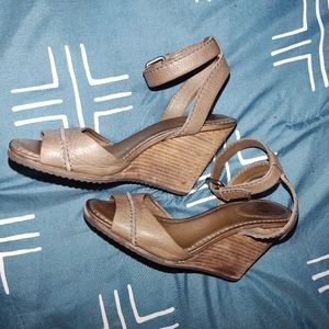 Frye leather wedges size 7.5
